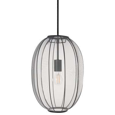 Beliani Modern Pendant Lamp PADAMO Black