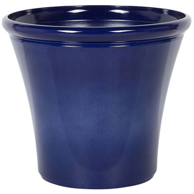 Beliani Modern Plant Pot KOKKINO Stone 55 cm