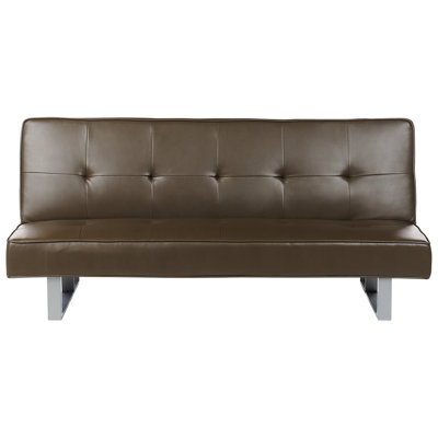 Beliani Modern Sofa Bed DERBY Brown