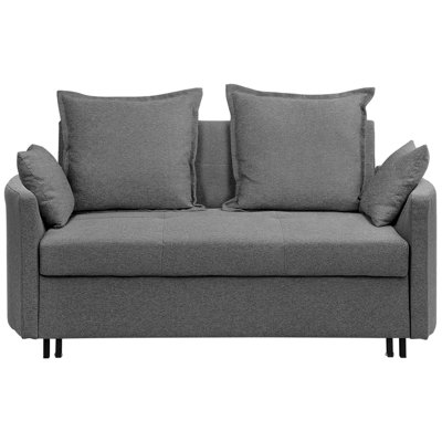 Beliani Modern Sofa Bed HOVIN Grey