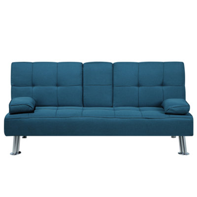 Beliani Modern Sofa Bed ROXEN Blue