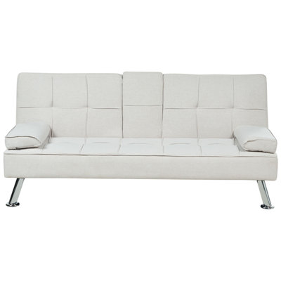 Beliani Modern Sofa Bed ROXEN Light Beige