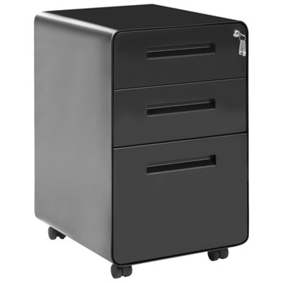 Beliani Modern Storage Unit LARCO Black