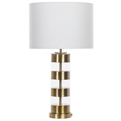 Beliani Modern Table Lamp BEATTON Metal Gold