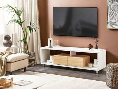 Beliani Modern TV Stand White KNOX