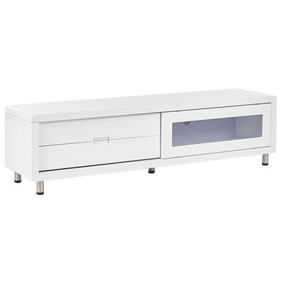 Beliani Modern TV Stand White PEMBORKE