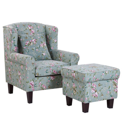 Beliani Retro Armchair Green HAMAR