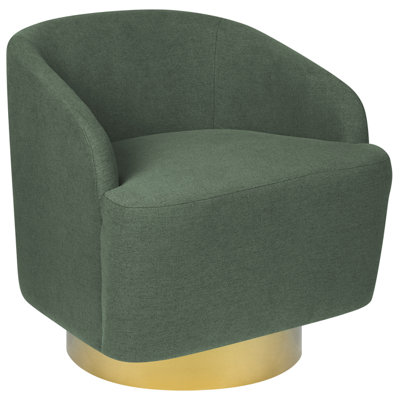 Beliani Retro Armchair Green LAVIK