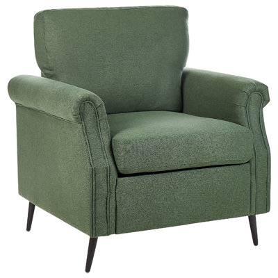 Beliani Retro Armchair Green VIETAS