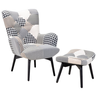 Beliani Retro Armchair Grey VEJLE