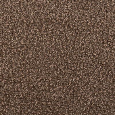 Beliani Retro Armchair LESJA Boucle Brown