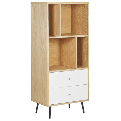 Beliani Retro Bookcase White RICHMOND