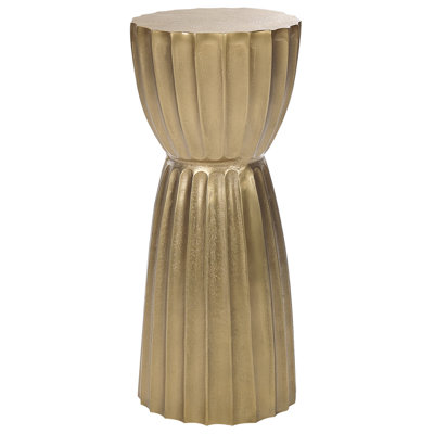 Beliani Retro Metal Side Table Gold OUYEN