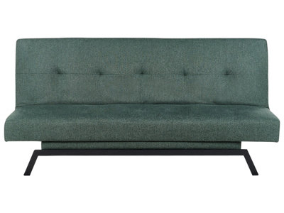 Beliani Retro Sofa Bed LEEDS Green