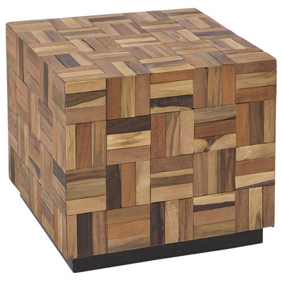 Beliani Retro Teak Wood Coffee Table GAMETI