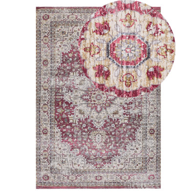 Beliani Rug ARHAVI Red 140 x 200 cm