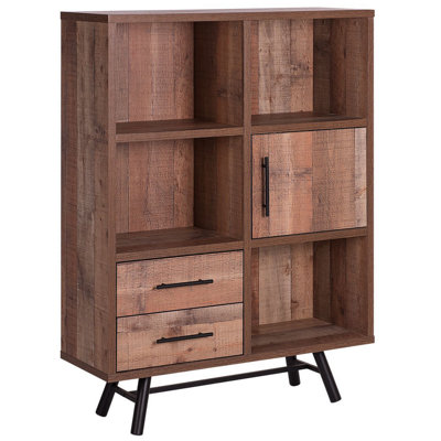 Beliani Rustic Bookcase Light Wood ATLANTA