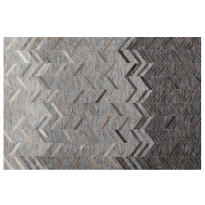 Beliani Rustic Rug ARKUM Grey 140 x 200 cm