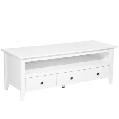 Beliani Rustic TV Stand White BERKELEY