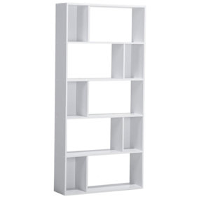 Beliani Scandinavian 5 Tier Bookcase White ORILLA