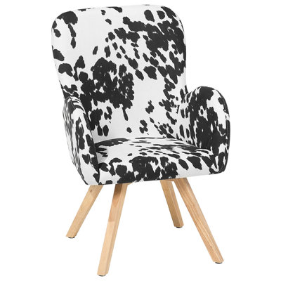 Beliani Scandinavian Armchair Black BJARN