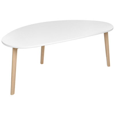 Beliani Scandinavian Coffee Table White FLY Big