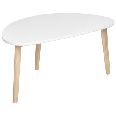 Beliani Scandinavian Coffee Table White FLY small