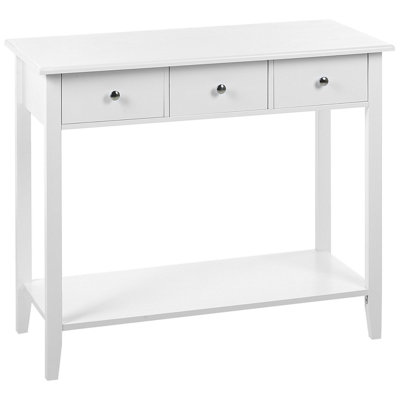 Beliani Scandinavian Console Table GALVA White
