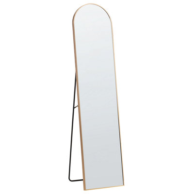 Beliani Standing Mirror Gold BAGNOLET