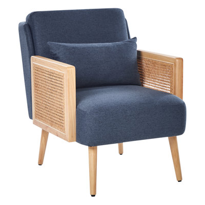 Beliani Traditional Armchair Blue ORUM