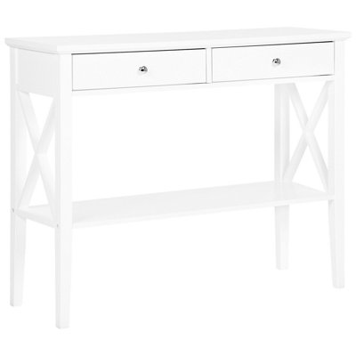 Beliani Traditional Console Table AVENUE White