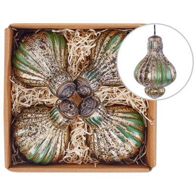 Beliani Traditional Decor BRILLANT Green Glass