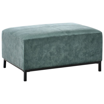 Beliani Traditional Ottoman OSLO Velvet Teal