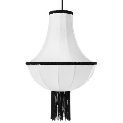 Beliani Traditional Pendant Lamp ARAGUA White