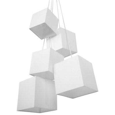 Beliani Traditional Pendant Lamp MESTA White