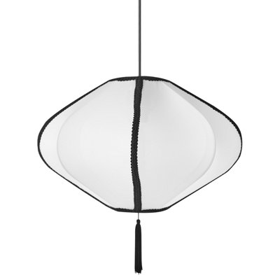 Beliani Traditional Pendant Lamp TUCURO White