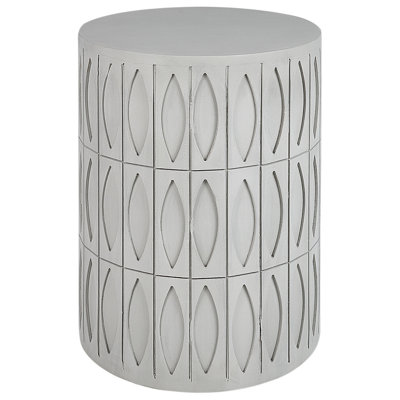 Beliani Traditional Side Table Grey DEARA