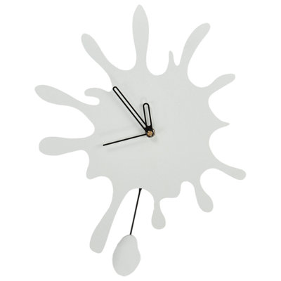 Beliani Wall Clock FULLY White
