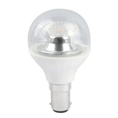 Bell 4w LED Golfball SBC Clear 4000K Dimmable - Cool White