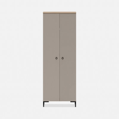 Bella 2 Door Modern Loft Style Wardrobe