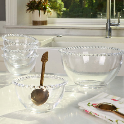 Bella Perle Trifle and Dessert Kitchen Baking Serving Bowl Set Gift Idea