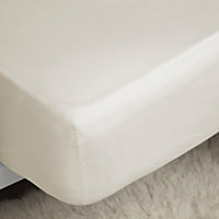 Belladorm Pima Cotton 450 Thread Count Extra Deep Fitted Sheet Ivory (Kingsize)