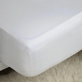 Belladorm Pima Cotton 450 Thread Count Extra Deep Fitted Sheet White (Double)