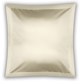 Belledorm 100% Cotton Sateen Continental Pillowcase Ivory (One Size)