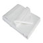 Belledorm 100% Cotton Sateen Flat Sheet White (Emperor)