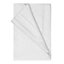 Belledorm 100% Cotton Sateen Flat Sheet White (Single)