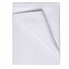 Belledorm 1000TC Egyptian Cotton Flat Bed Sheet White (King)