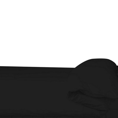 Belledorm 200 Thread Count Egyptian Blend Duvet Cover Black (Superking)
