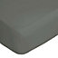 Belledorm 200 Thread Count Egyptian Cotton Deep Fitted Sheet Slate (Double)