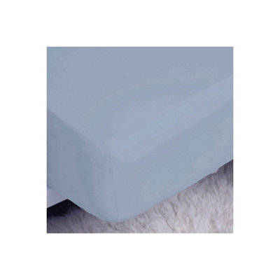 Belledorm 200 Thread Count Egyptian Cotton Fitted Sheet Ocean (Single)